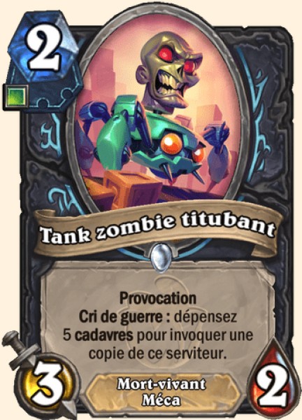 Shambling Zombietank carte Hearhstone