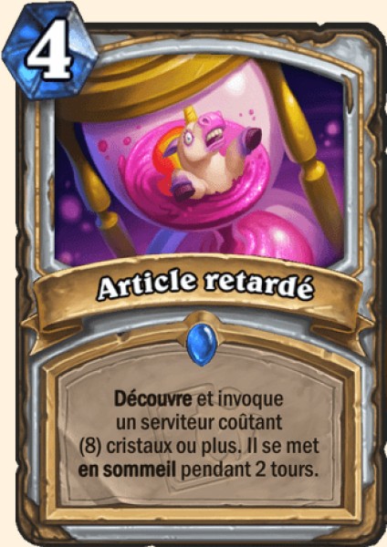 Produit differe carte Hearhstone