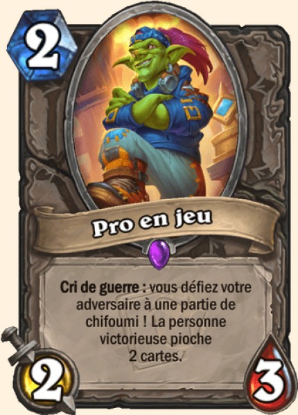 Pro en jeu carte Hearhstone