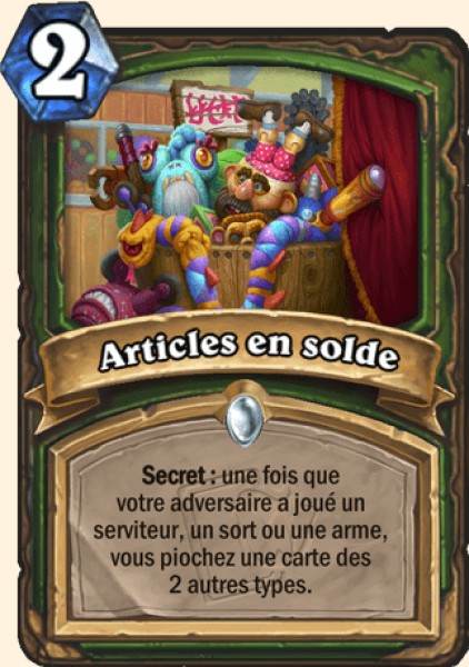 Articles en solde carte Hearhstone