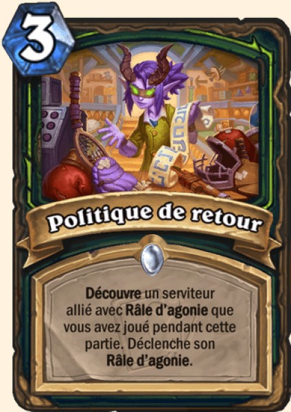 Politique de retour carte Hearhstone