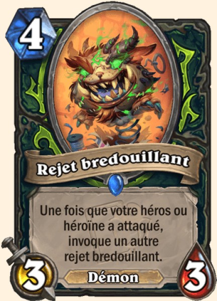 Rejet bredouillant carte Hearhstone