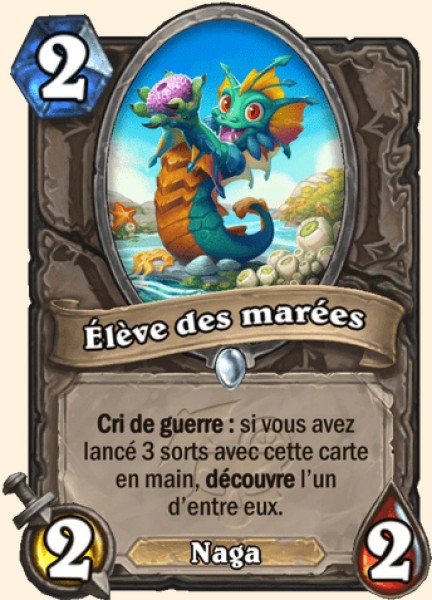 Eleve des marees carte Hearhstone