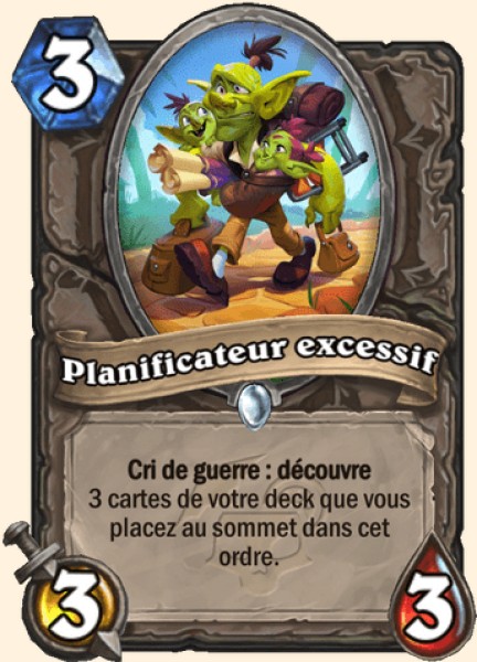 Planificateur excessif carte Hearthstone