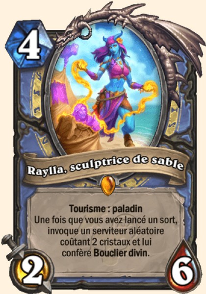 Raylla, sculptrice de sable carte Hearthstone