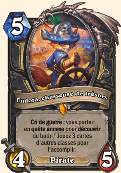 Eudora, chasseuse de trésors carte Hearthstone