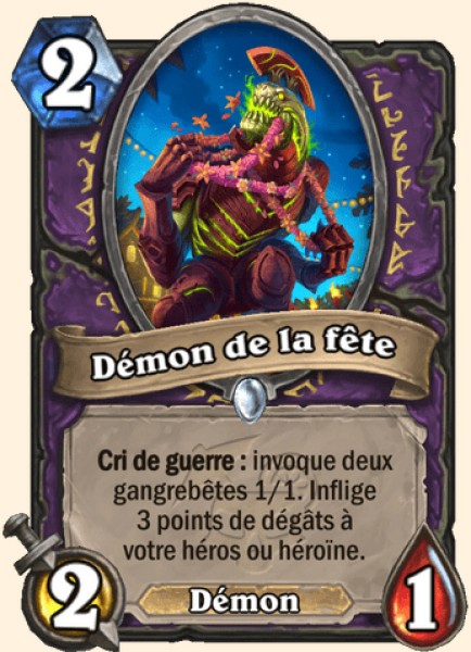 Démon de la fête carte Hearthstone