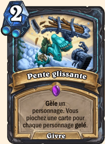 Pente glissante carte Hearhstone