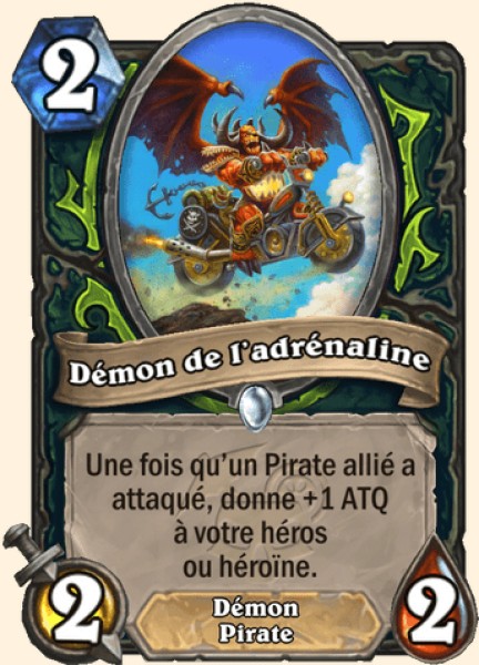 Demon de l'adrenaline carte Hearhstone