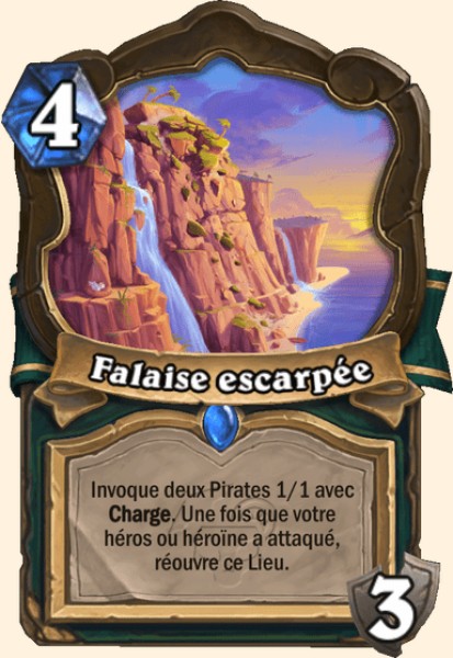 Falaise escarpee carte Hearhstone