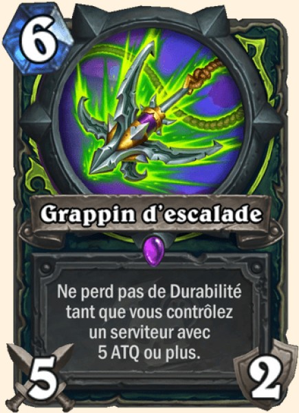 Grappin d'escalade carte Hearhstone