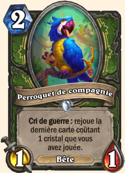 Pet Parrot carte Hearhstone