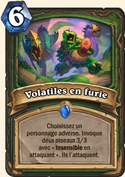 Volatiles en furie carte Hearthstone