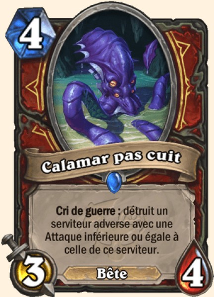 Calamar pas cuit carte Hearhstone