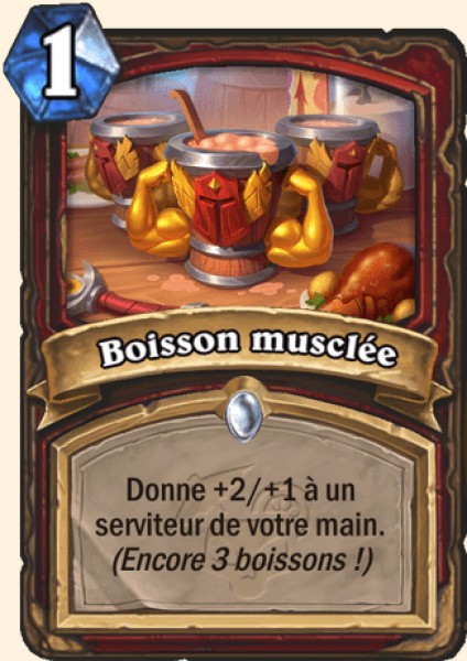 Boisson musclee carte Hearhstone