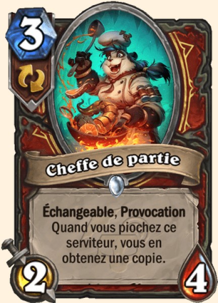 Cheffe de partie carte Hearhstone