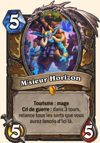 M'sieur Horizon carte Hearhstone