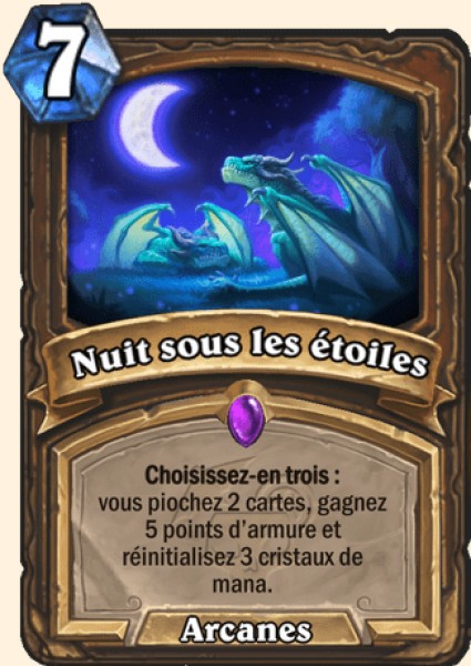 Nuit sous les etoiles carte Hearhstone