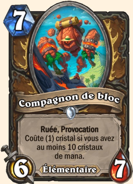 Compagnon de bloc carte Hearhstone