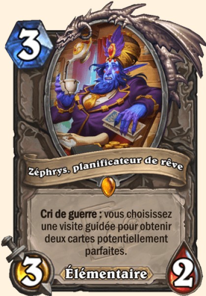 Zephrys, planificateur de reve carte Hearhstone