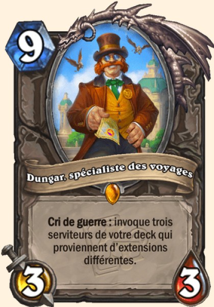 Dungar, specialiste des voyages carte Hearhstone