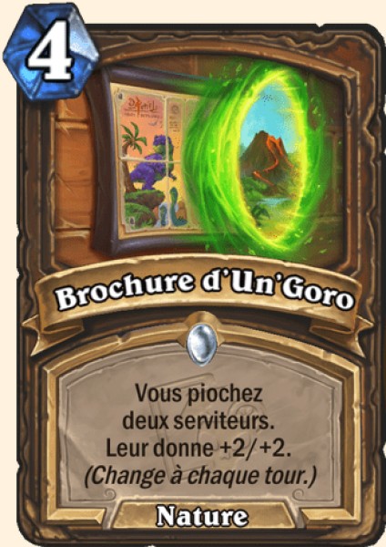 Brochure d'Un'Goro carte Hearthstone