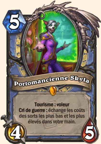 Portomancienne Skyla carte Hearthstone