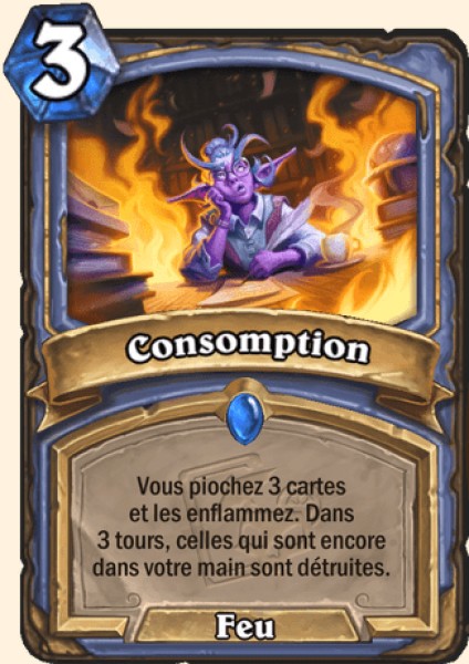 Consomption carte Hearthstone