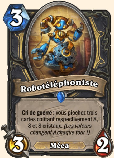 Robotéléphoniste carte Hearthstone