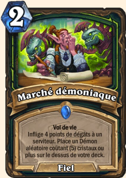 Marché démoniaque carte Hearthstone