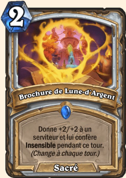 Brochure de Lune-d'Argent carte Hearthstone