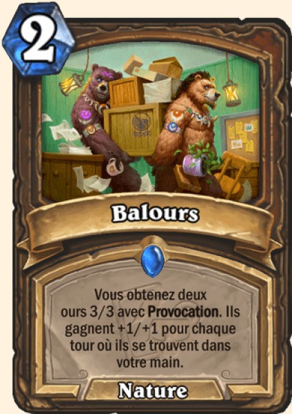 Balours carte Hearthstone