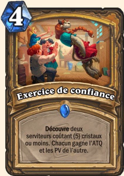 Exercice de confiance carte Hearthstone