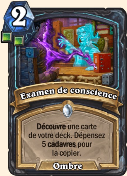 Examen de conscience carte Hearthstone