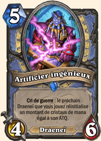 Artificier ingenieux carte Hearhstone