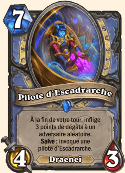 Pilote d'Escadrarche carte Hearthstone