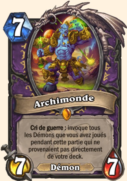 Archimonde carte Hearhstone