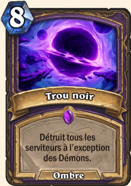 Trou noir carte Hearhstone