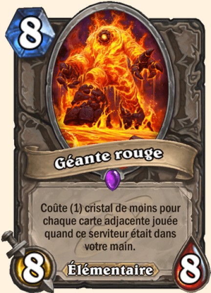 Géante rouge carte Hearthstone