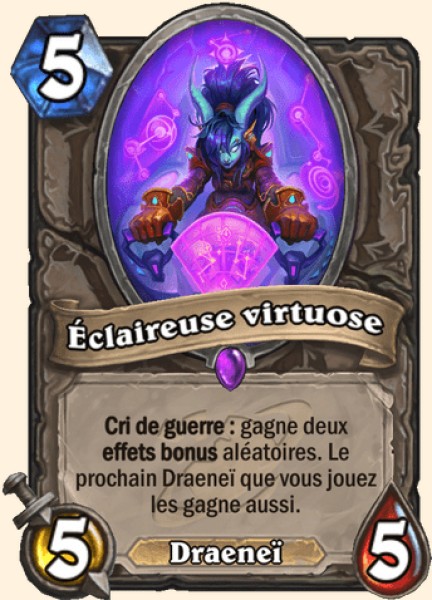 Éclaireuse virtuose carte Hearthstone