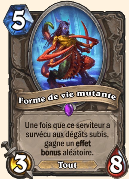 Forme de vie mutante carte Hearthstone