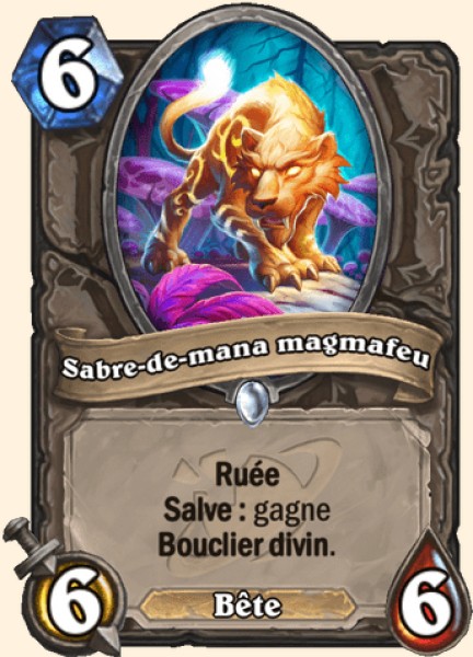 Sabre-de-mana magmafeu carte Hearthstone