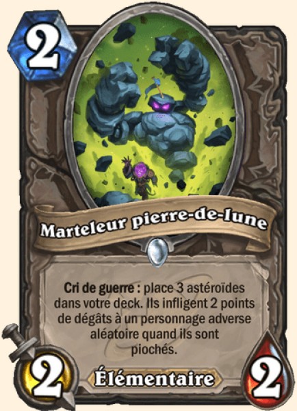 Marteleur pierre-de-lune carte Hearthstone