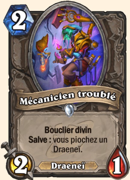 Mécanicien troublé carte Hearthstone