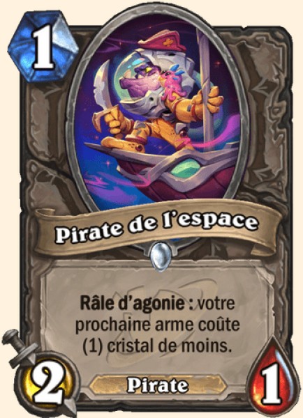 Pirate de l'espace carte Hearhstone