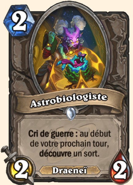 Astrobiologiste carte Hearthstone