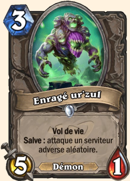 Enragé ur'zul carte Hearthstone