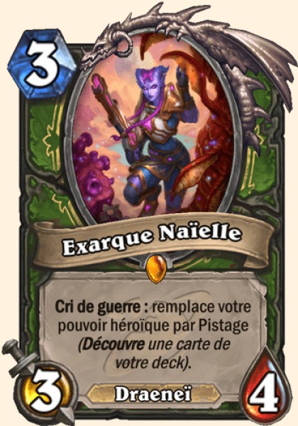 Exarque Naielle carte Hearhstone