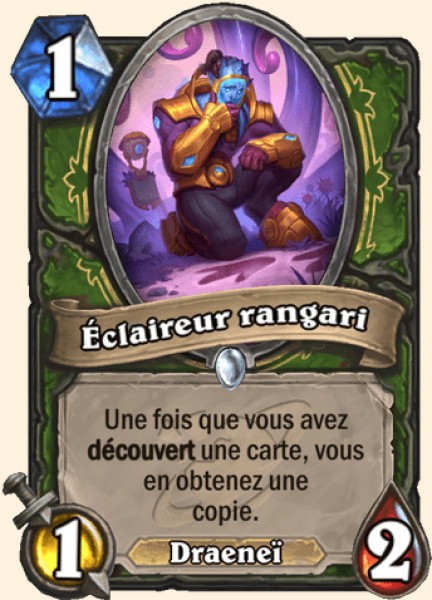 Eclaireur rangari carte Hearhstone