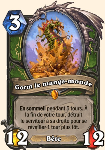 Gorm le mange-monde carte Hearhstone